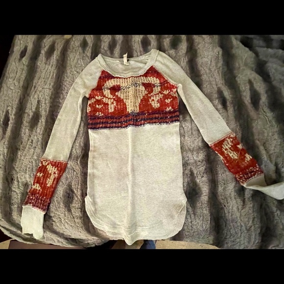 Free People long sleeve sweater size XSMALL - Picture 8 of 9